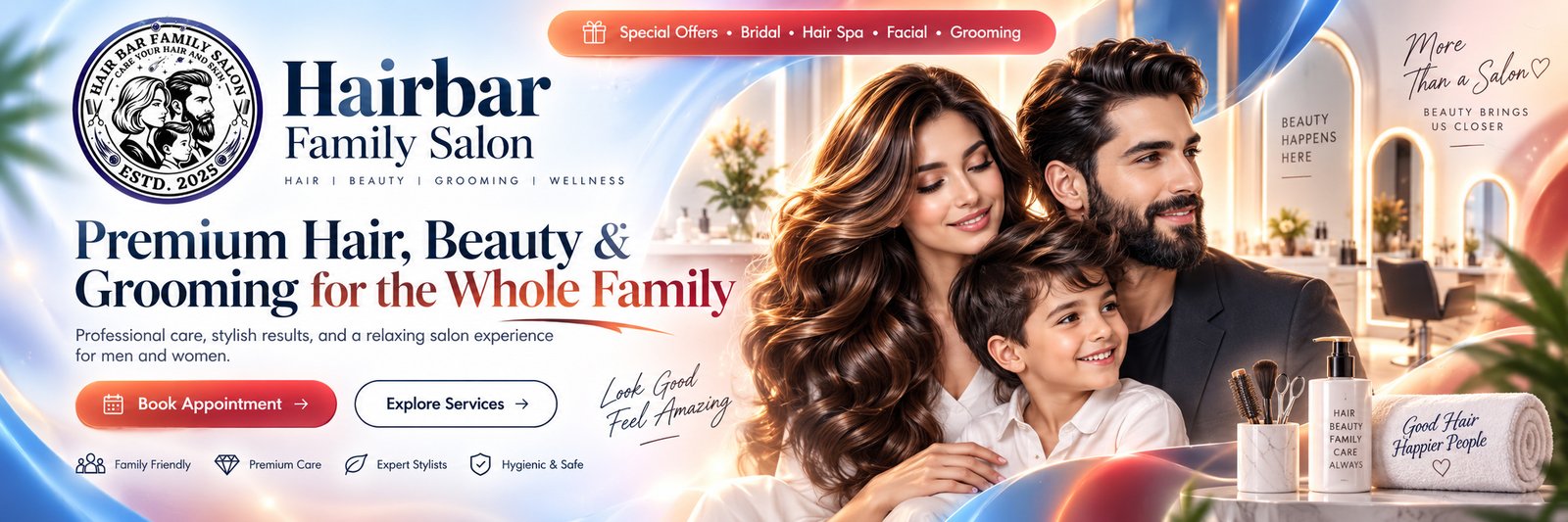 Hairbar Family Salon promotion