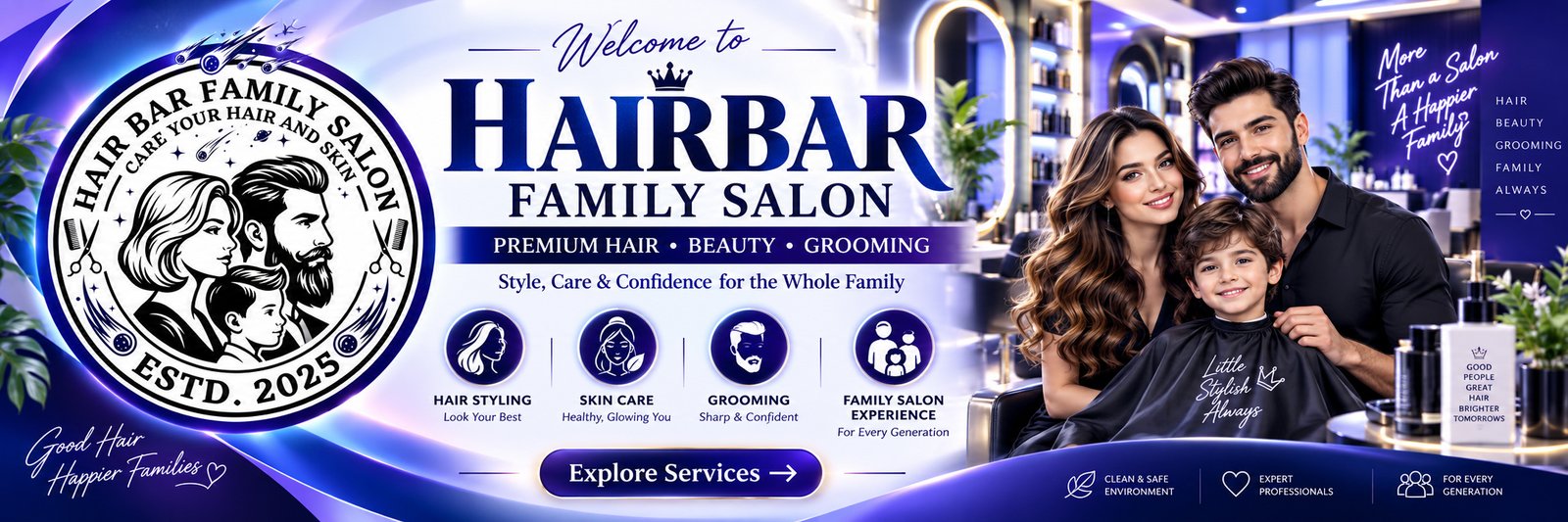 Hairbar Family Salon promotion